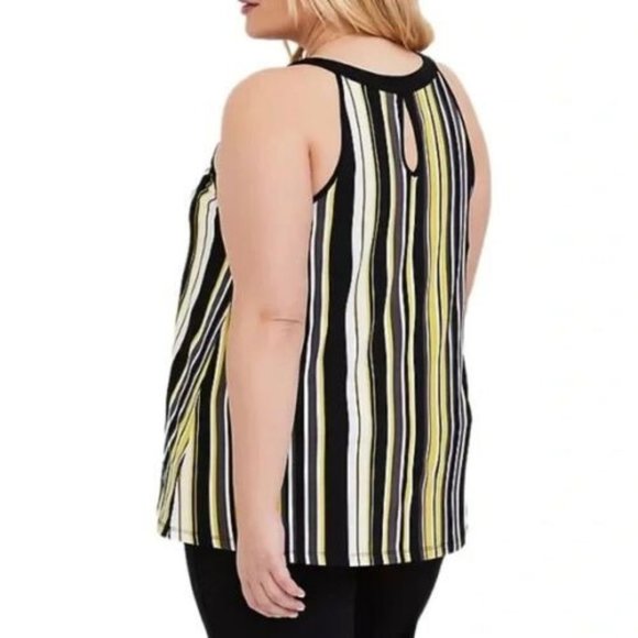 Torrid Womens 2X Yellow & Black Striped Studio Kni - Picture 10 of 10